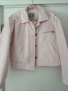 Dairy Boy Pastel Pink Cotton Jean Jacket - Women's